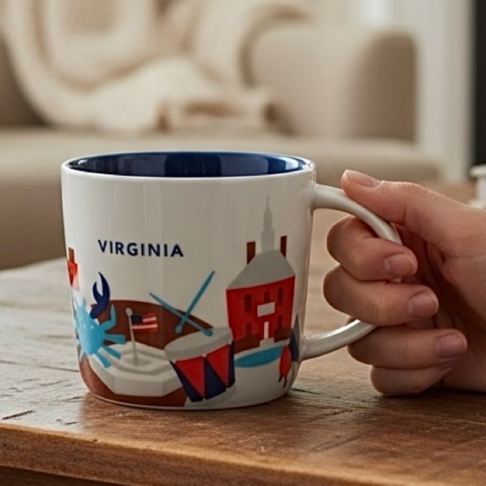 Starbucks Virginia Cup Mug 2015 You Are Here Collection Coffee Tea 14 fl oz